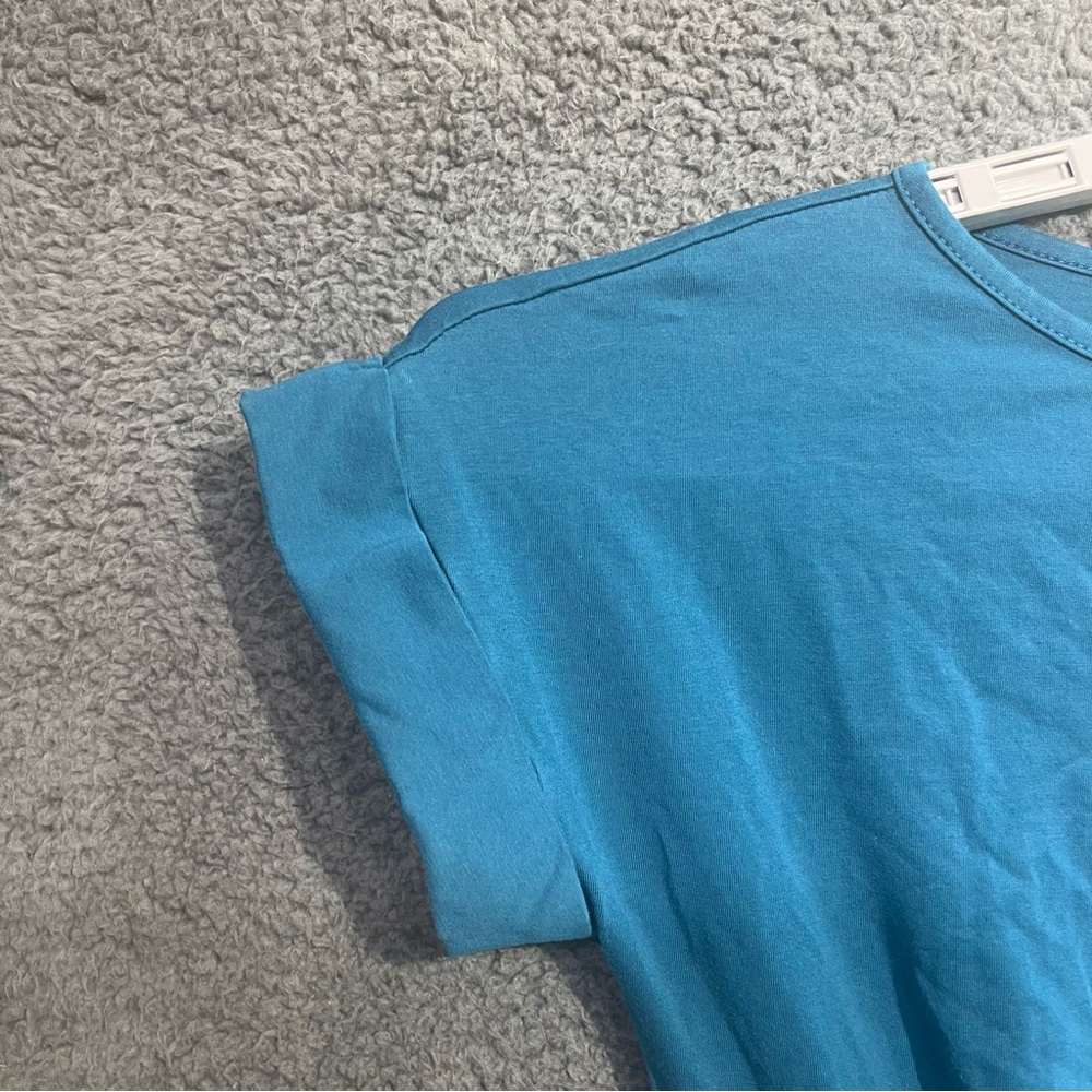 Fashion Nova Teal Mini Short Sleeve‎ Dress with Side Ties - Picture 2 of 9